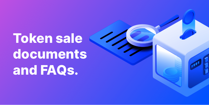STORJ token sale documents and FAQs.